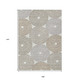 9' X 12' Ivory Brown And Gray Geometric Washable Indoor Outdoor Area Rug