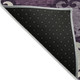 5' X 8' Eggplant And Ivory Trellis Washable Indoor Outdoor Area Rug