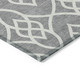 10' X 14' Gray And Ivory Trellis Washable Indoor Outdoor Area Rug