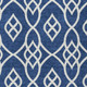 9' X 12' Navy Blue And Ivory Trellis Washable Indoor Outdoor Area Rug