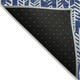 10' X 14' Navy Blue And Ivory Tribal Washable Indoor Outdoor Area Rug