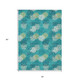 3' X 5' Emerald Gray And Ivory Polka Dot Washable Indoor Outdoor Area Rug