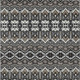 5' X 8' Charcoal Brown And Ivory Moroccan Washable Indoor Outdoor Area Rug