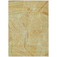 9' X 12' Gold Copper And Brown Geometric Washable Indoor Outdoor Area Rug