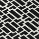 8' X 10' Black And Ivory Geometric Washable Indoor Outdoor Area Rug