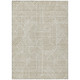 10' X 14' Beige And Brown Abstract Washable Indoor Outdoor Area Rug