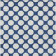 9' X 12' Navy Blue And Ivory Polka Dot Washable Indoor Outdoor Area Rug