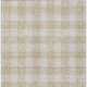 3' X 5' Beige And Gray Plaid Washable Indoor Outdoor Area Rug