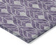 10' X 14' Purple And Ivory Geometric Washable Indoor Outdoor Area Rug