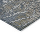 10' X 14' Silver Blue And Brown Abstract Washable Indoor Outdoor Area Rug