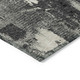 8' X 10' Black Gray And Ivory Abstract Washable Indoor Outdoor Area Rug