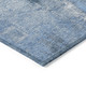 9' X 12' Denim Blue And Ivory Abstract Washable Indoor Outdoor Area Rug