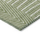 8' X 10' Green And Ivory Geometric Washable Indoor Outdoor Area Rug