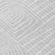 10' X 14' Silver And Ivory Geometric Washable Indoor Outdoor Area Rug