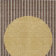 3' X 5' Brown And Beige Striped Washable Indoor Outdoor Area Rug