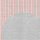 8' X 10' Pink And Silver Striped Washable Indoor Outdoor Area Rug