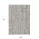 9' X 12' Gray Brown And Ivory Striped Washable Indoor Outdoor Area Rug