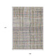 9' X 12' Ivory Pink And Copper Striped Washable Indoor Outdoor Area Rug