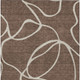 9' X 12' Brown And Beige Abstract Washable Indoor Outdoor Area Rug