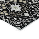 9' X 12' Black Ivory And Gray Oriental Washable Indoor Outdoor Area Rug