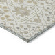 5' X 8' Ivory Beige And Gray Oriental Washable Indoor Outdoor Area Rug