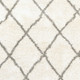 8' X 11' Ivory And Gray Geometric Lattice Area Rug