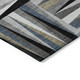 10' X 14' Black Gray And Ivory Geometric Washable Indoor Outdoor Area Rug