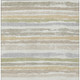 8' X 10' Ivory Beige And Green Striped Washable Indoor Outdoor Area Rug