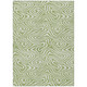 3' X 5' Artichoke Green And Ivory Abstract Washable Indoor Outdoor Area Rug