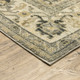 8' X 11' Beige And Gray Medallion Distressed Area Rug