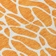 10' X 14' Orange And Ivory Geometric Washable Indoor Outdoor Area Rug