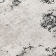 10' X 14' Black Gray And Ivory Abstract Washable Indoor Outdoor Area Rug