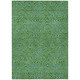 9' X 12' Green And Blue Abstract Washable Indoor Outdoor Area Rug