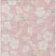9' X 12' Pink Ivory And Gray Floral Washable Indoor Outdoor Area Rug