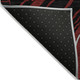 10' X 14' Black Red And Gray Abstract Washable Indoor Outdoor Area Rug