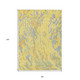8' X 10' Yellow Purple And Green Abstract Washable Indoor Outdoor Area Rug