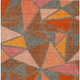 9' X 12' Rust Gray And Pink Geometric Washable Indoor Outdoor Area Rug