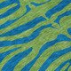 8' X 10' Green And Teal Blue Animal Print Washable Indoor Outdoor Area Rug