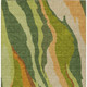 8' X 10' Green Beige And Copper Abstract Washable Indoor Outdoor Area Rug