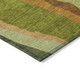 9' X 12' Green Beige And Copper Abstract Washable Indoor Outdoor Area Rug