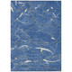 10' X 14' Blue Ivory And Gold Abstract Washable Indoor Outdoor Area Rug