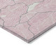 3' X 5' Pink Ivory And Gray Abstract Washable Indoor Outdoor Area Rug