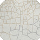 8' Ivory And Beige Round Abstract Washable Indoor Outdoor Area Rug