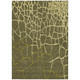 3' X 5' Olive Green And Dark Green Abstract Washable Indoor Outdoor Area Rug