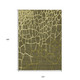 10' X 14' Olive Green And Dark Green Abstract Washable Indoor Outdoor Area Rug