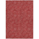 10' X 14' Red And Ivory Geometric Washable Indoor Outdoor Area Rug