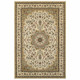 4' X 6' Ivory And Beige Floral Medallion Area Rug