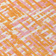 8' X 10' Orange Pink And Beige Abstract Washable Indoor Outdoor Area Rug