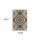 5' X 7' Blue And Gray Moroccan Indoor Outdoor Area Rug