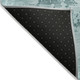 5' X 8' Blue And Ivory Abstract Washable Indoor Outdoor Area Rug
